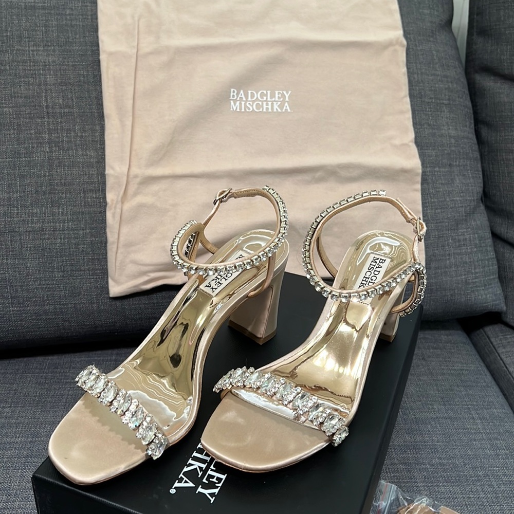 Embellished Badgley Mischka heels
